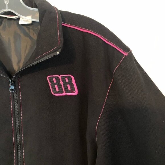 Nascar Ladies Bomber Jacket Black #88 Hendrick Motorsports Ladies M - Picture 10 of 16